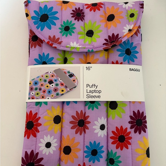 NWT BAGGU Puffy Nylon 16” Laptop Sleeve - Picture 12 of 13